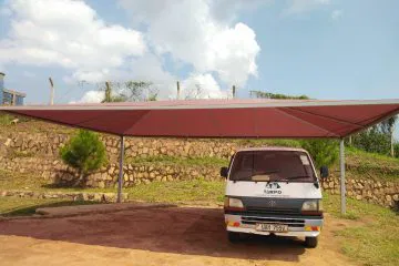 Cantilevered Car Shade Design