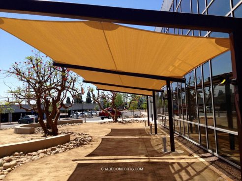 shade sail in pvc