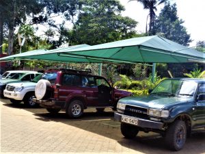 cantilever car shade design by tarpo industries limited